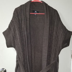Dark Brown Long Cardigan